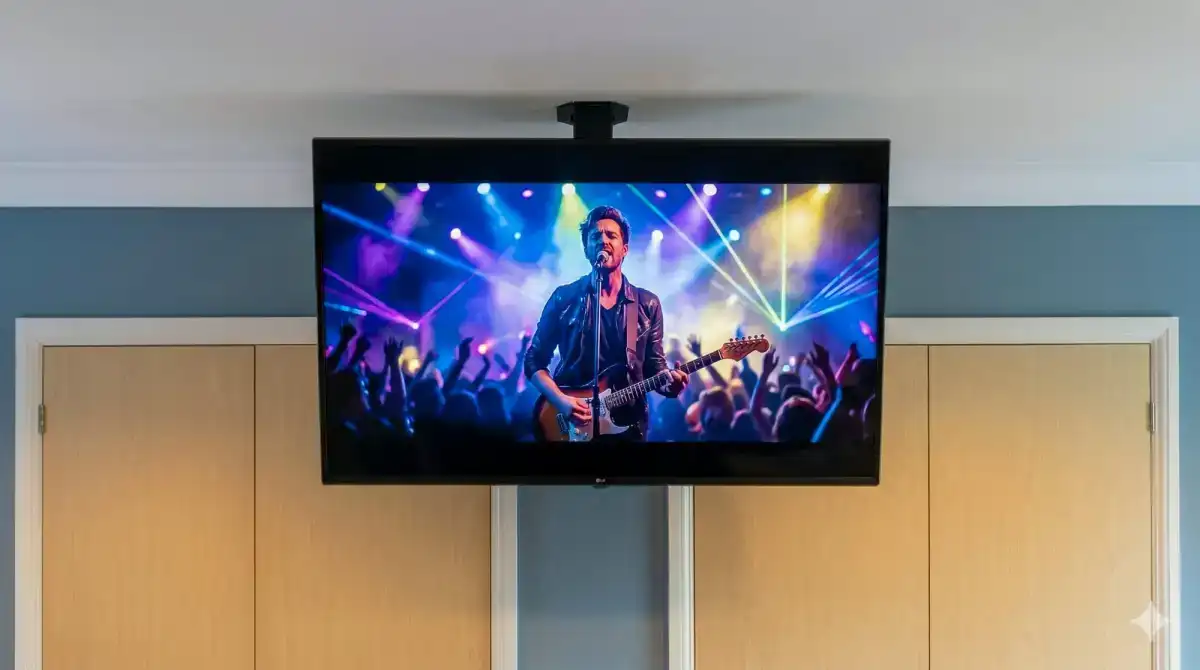 Completed motorised ceiling tv mount — chelmsford by Advanced Aerials