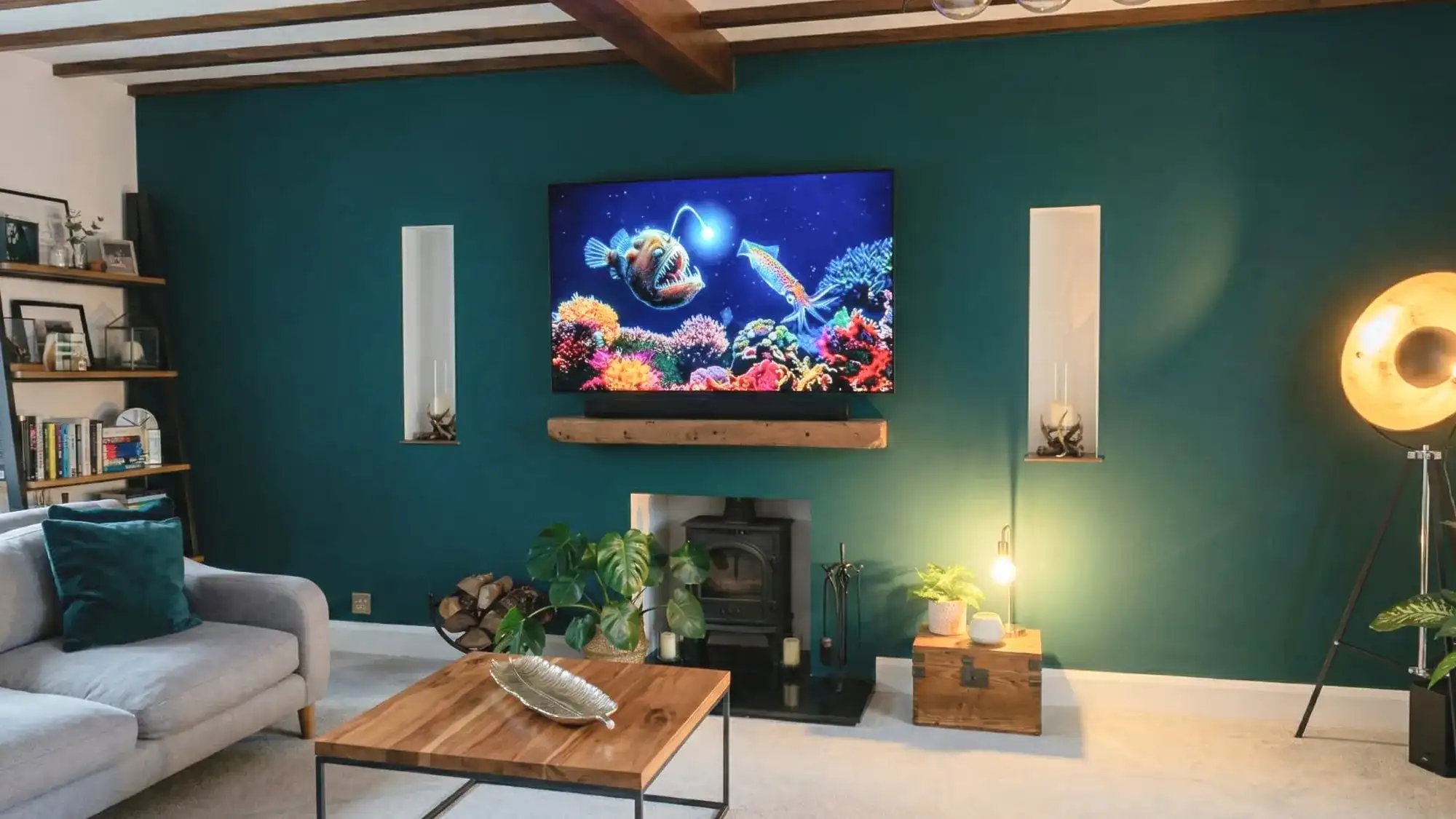 Completed tv on feature wall — braintree, essex by Advanced Aerials