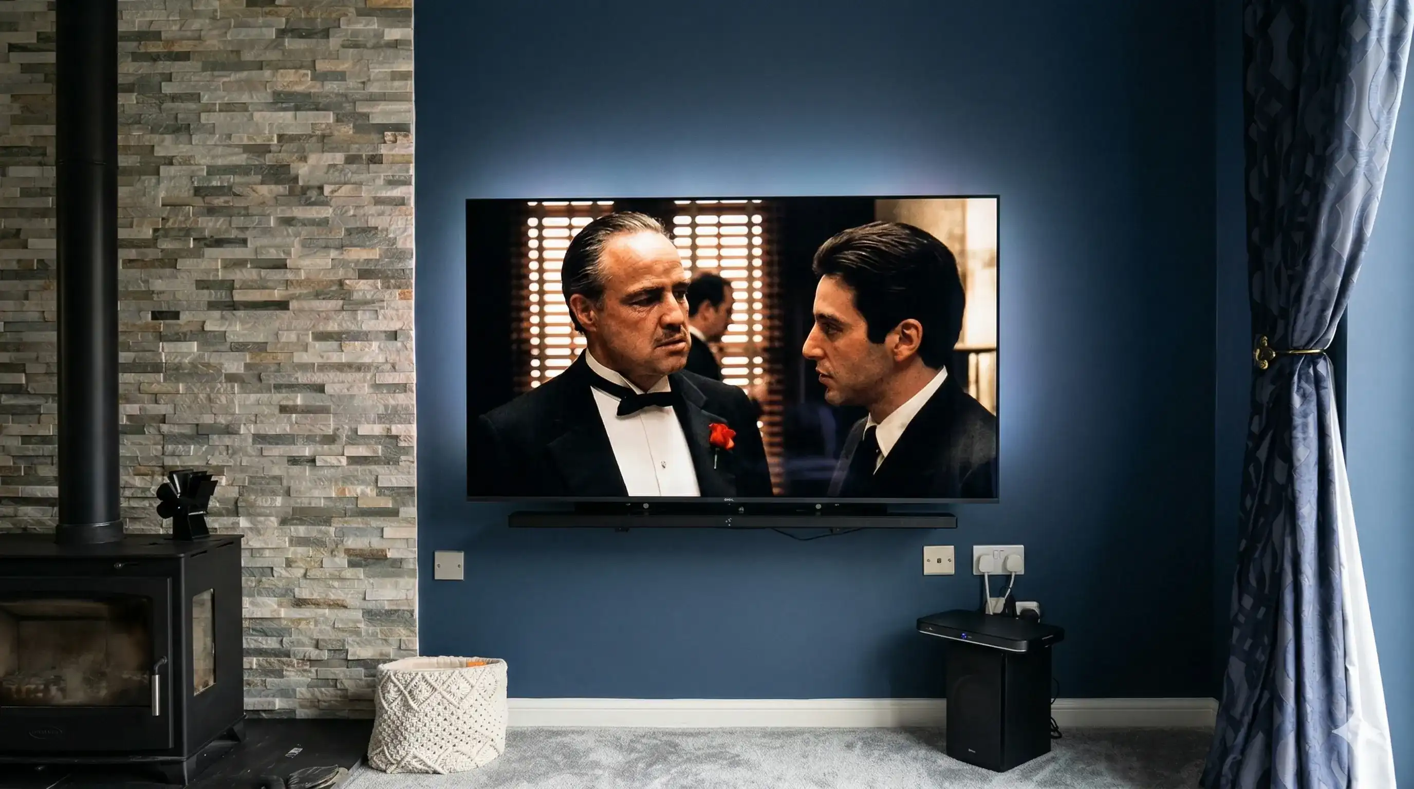 Completed tv on feature wall — chelmsford, essex by Advanced Aerials