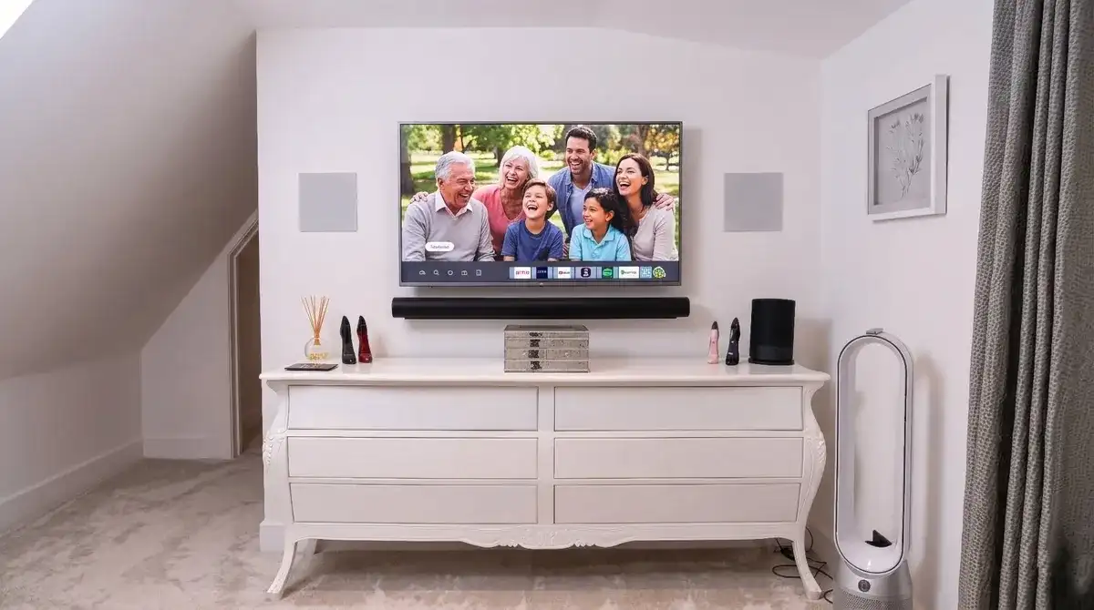 Completed bedroom cinema setup — tiptree by Advanced Aerials